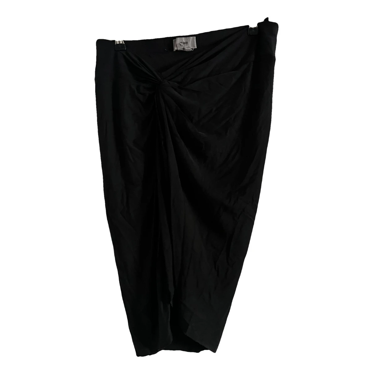 Pre-owned Helmut Lang Mini Skirt In Black