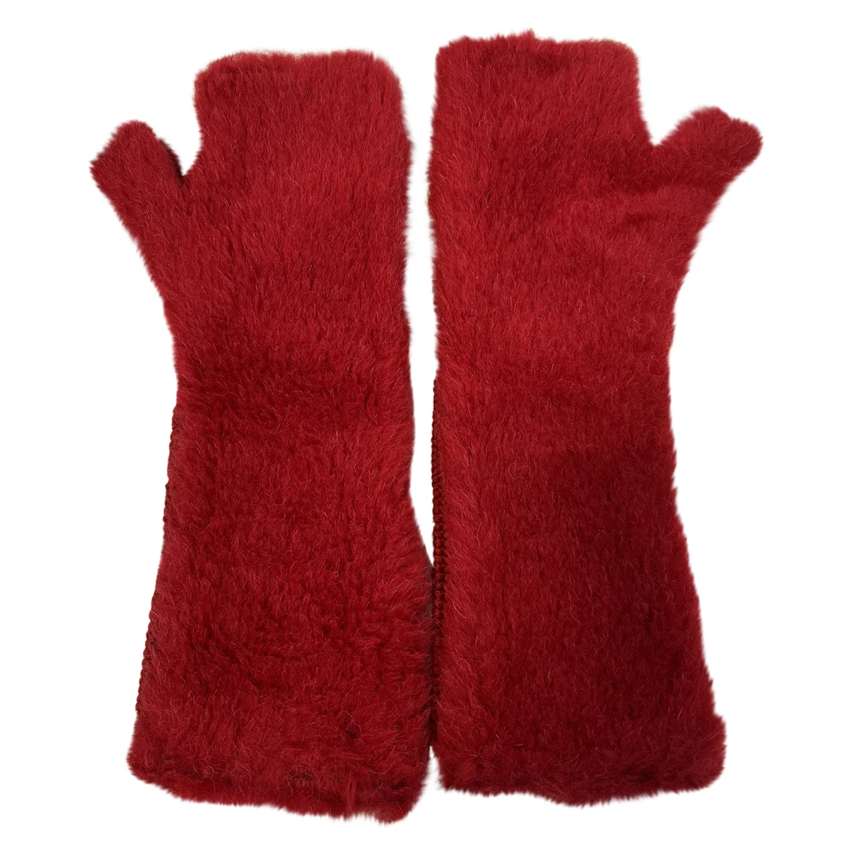 Pre-owned Max Mara Wool Gloves In Red