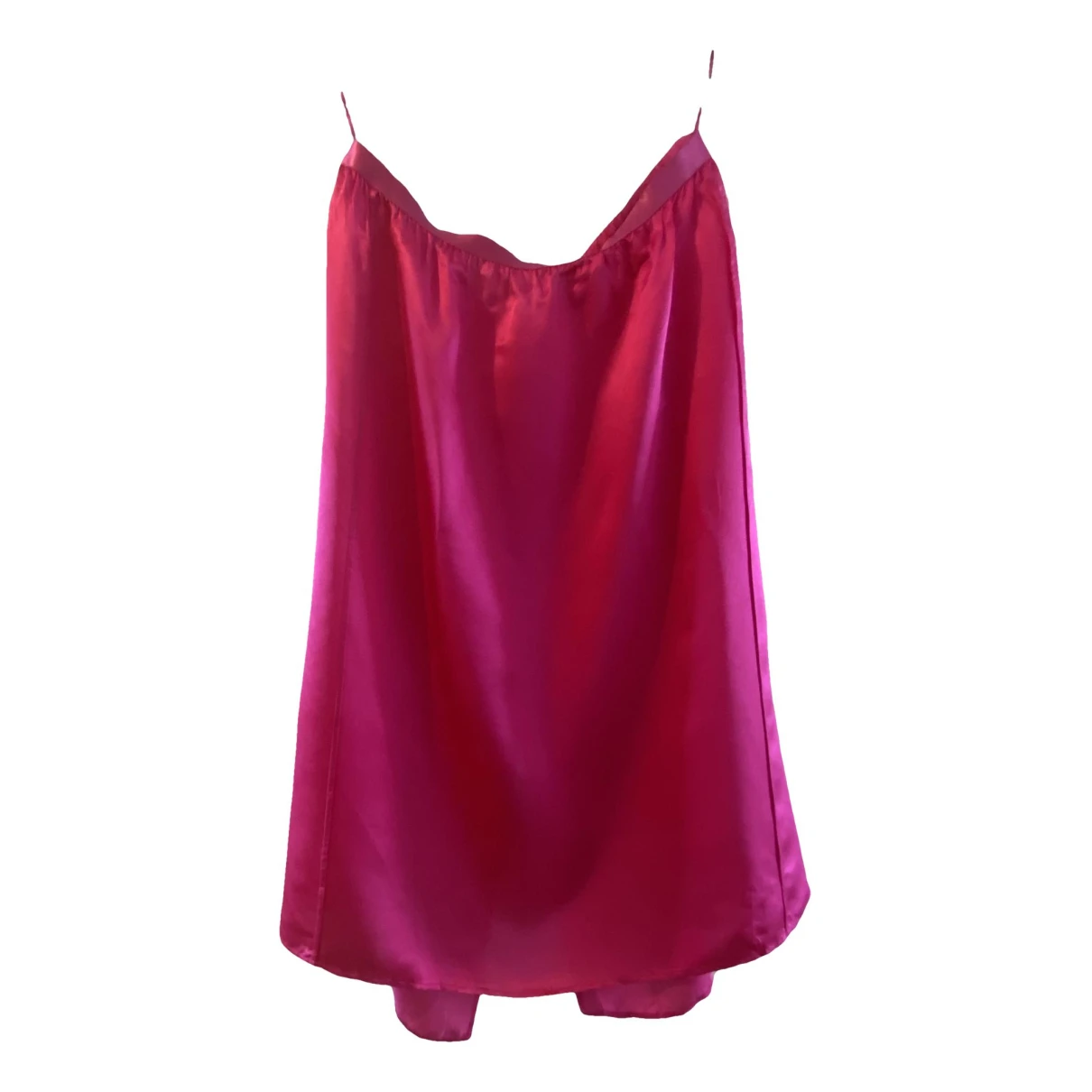 Pre-owned Acne Studios Silk Mid-length Skirt In Pink
