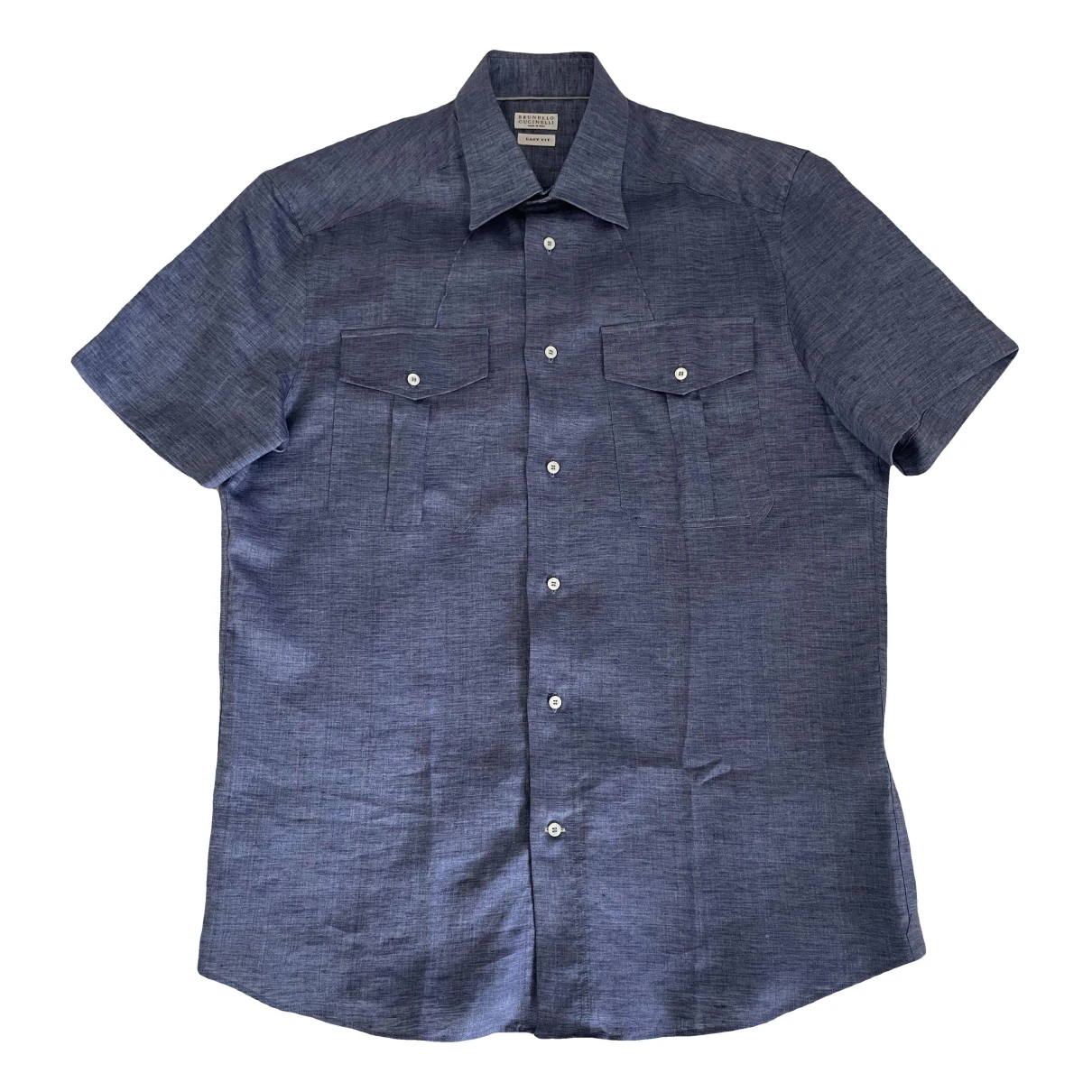 Pre-owned Brunello Cucinelli Linen Shirt In Blue