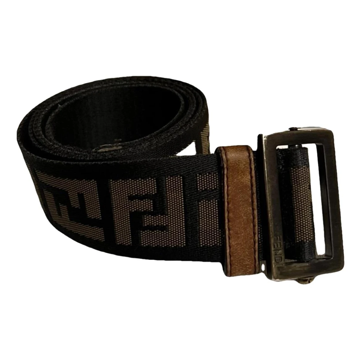 Pre-owned Fendi Cloth Belt In Brown