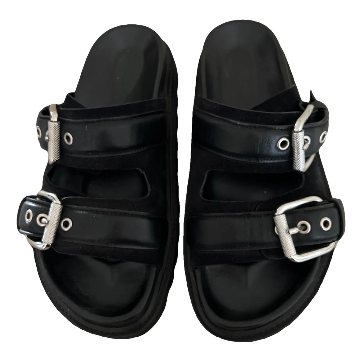 Pre-owned Iro Leather Mules In Black