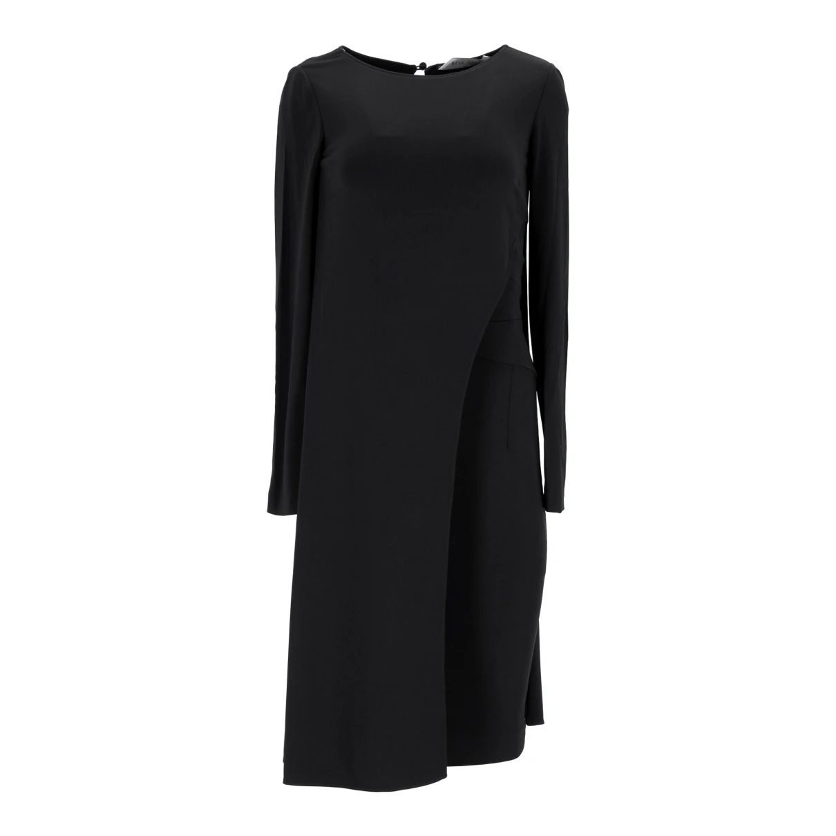 Pre-owned Elie Saab Silk Mid-length Dress In Black