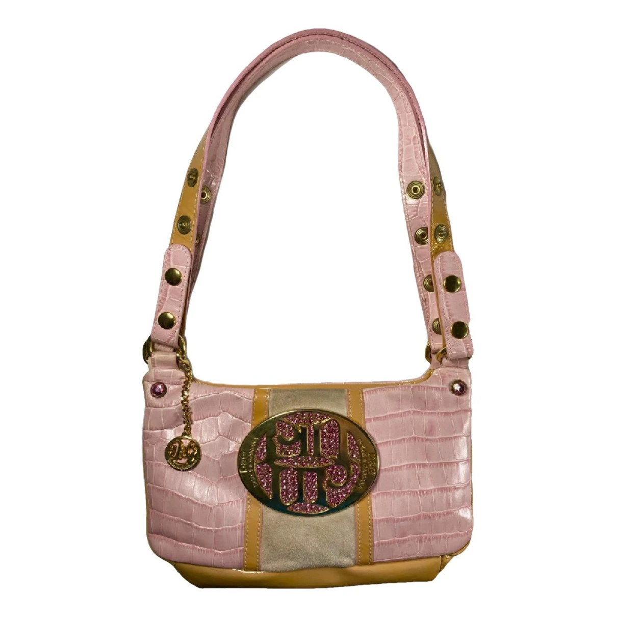 Pre-owned Dolce & Gabbana Vinyl Handbag In Pink