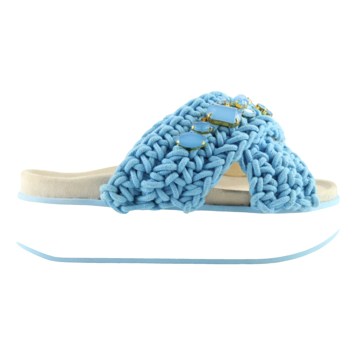 Pre-owned Inuikii Leather Sandal In Blue