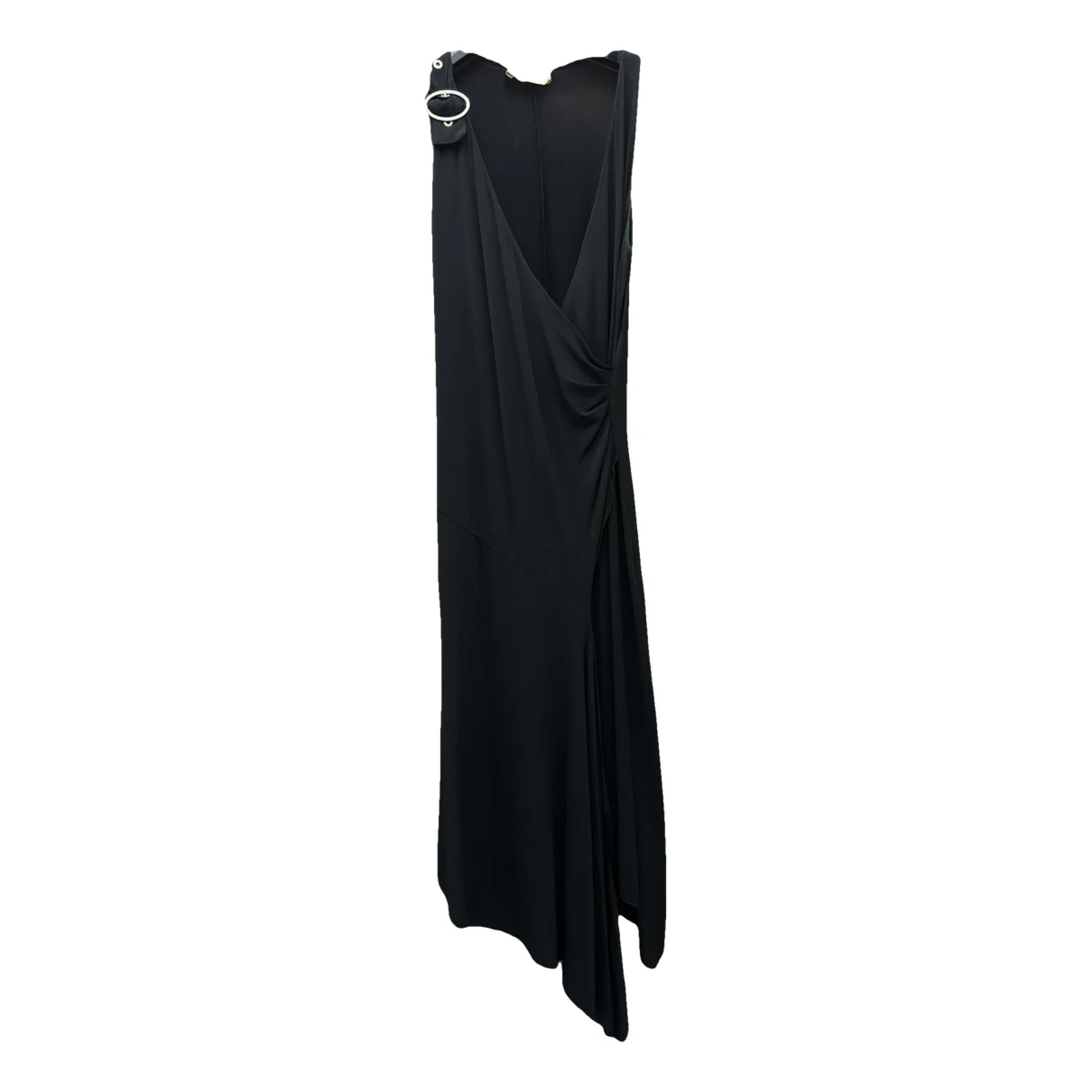 Pre-owned Marella Silk Mid-length Dress In Black