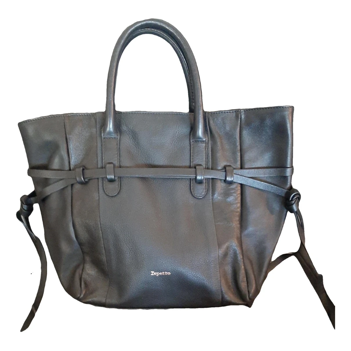 Pre-owned Repetto Leather Handbag In Black