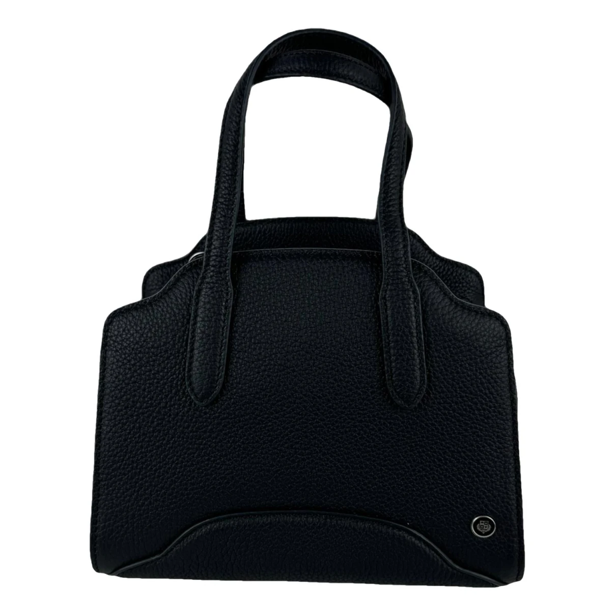 Pre-owned Loro Piana Sesia Leather Handbag In Black