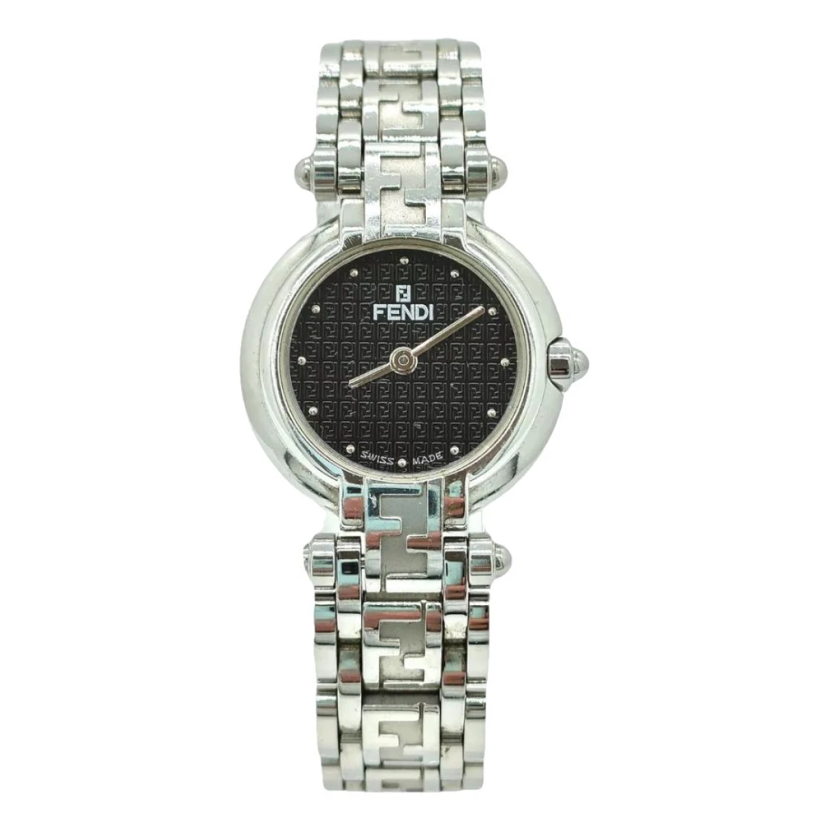 Pre-owned Fendi Watch In Silver
