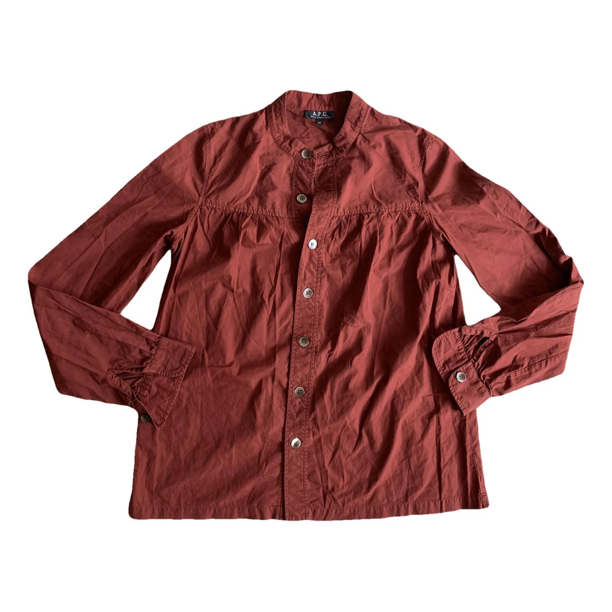 Pre-owned Apc Shirt In Burgundy