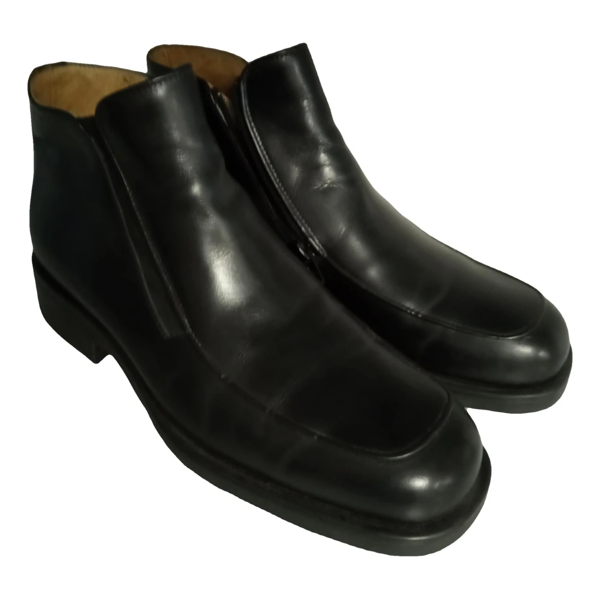 Pre-owned Ted Lapidus Leather Boots In Black