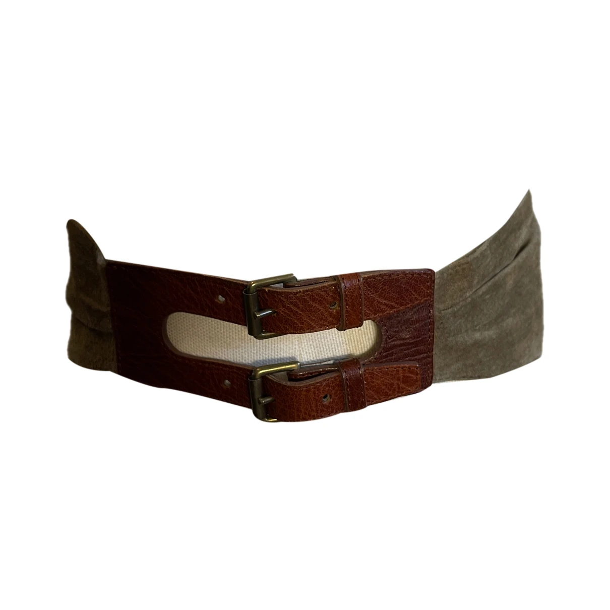 Pre-owned Mulberry Belt In Green