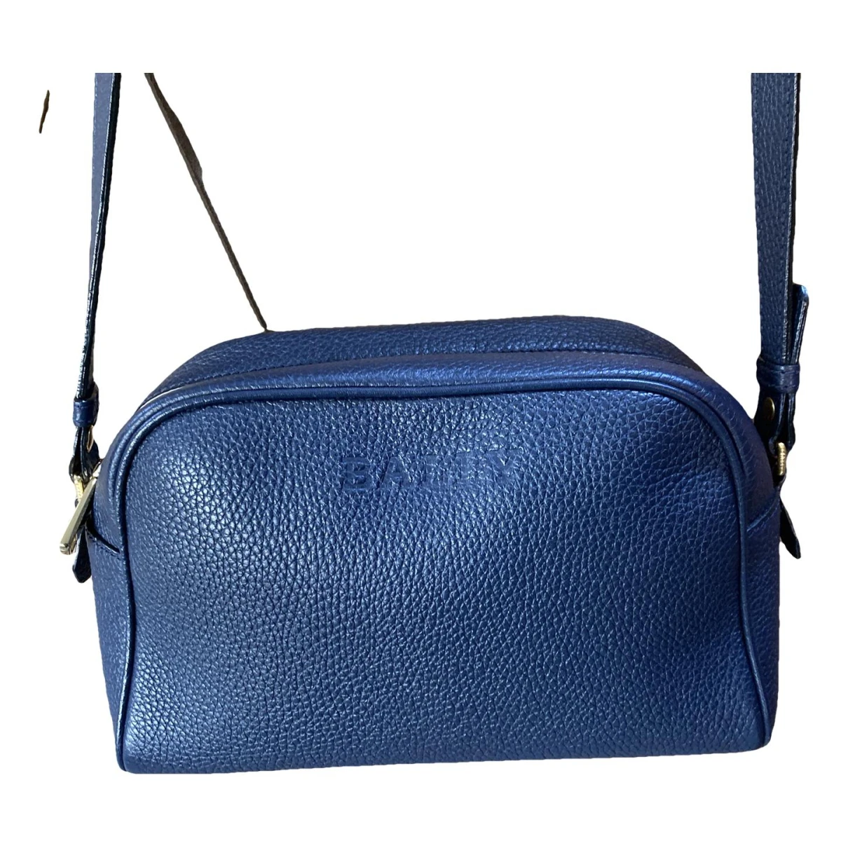 Pre-owned Bally Leather Crossbody Bag In Blue