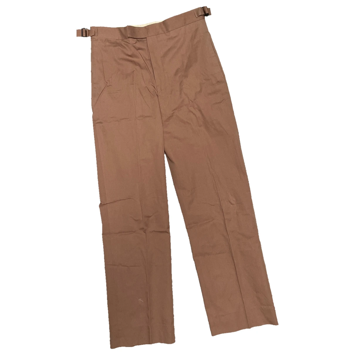Pre-owned Lemaire Trousers In Camel