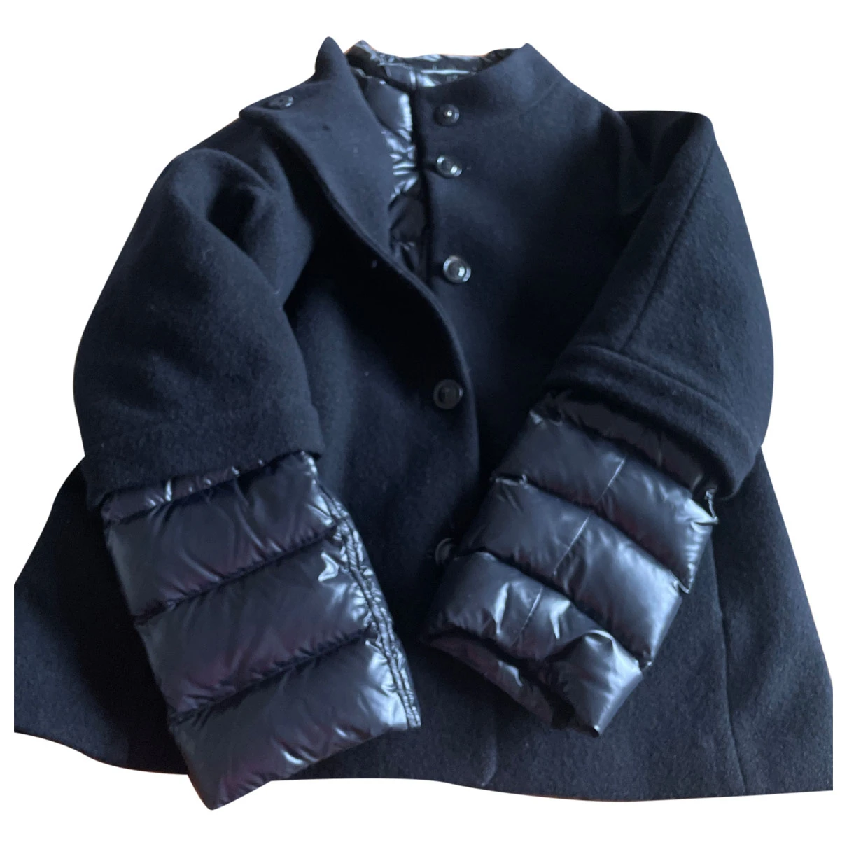 Pre-owned Mabrun Wool Coat In Black