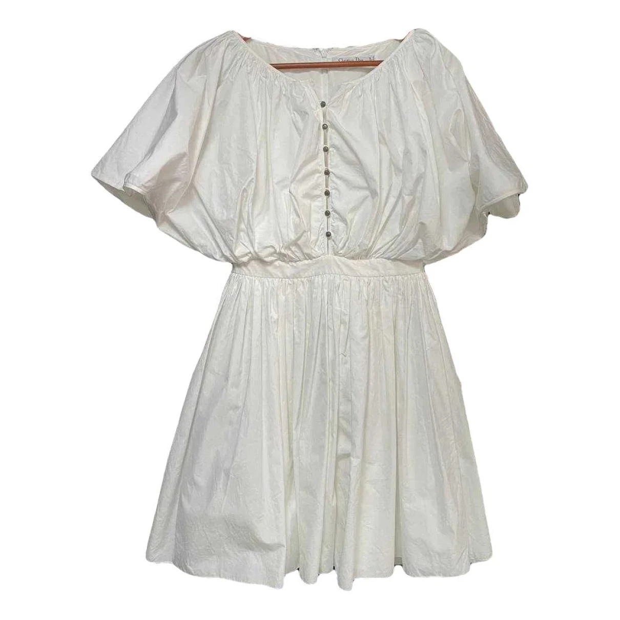 Pre-owned Dior Mini Dress In White