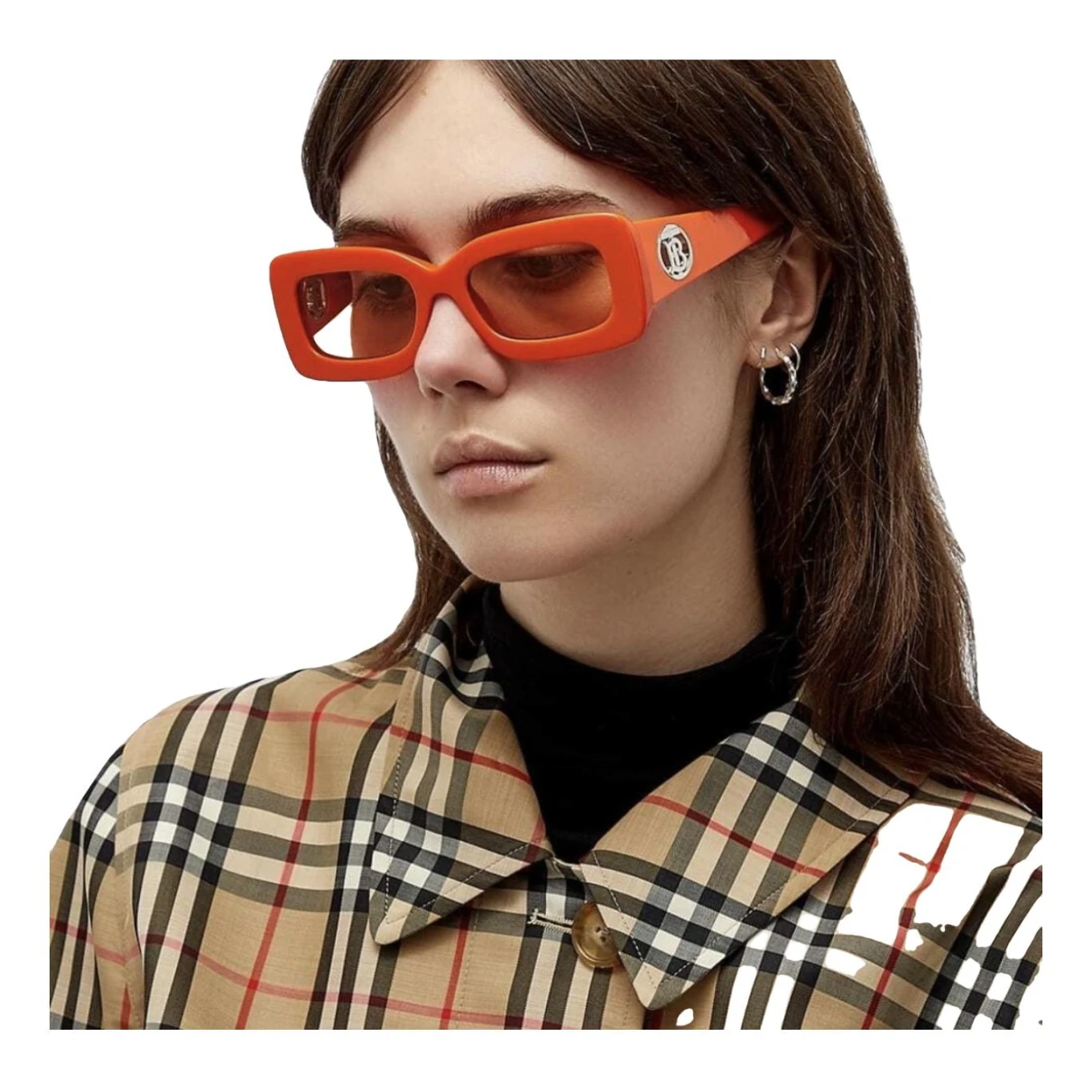 Pre-owned Burberry Sunglasses In Orange