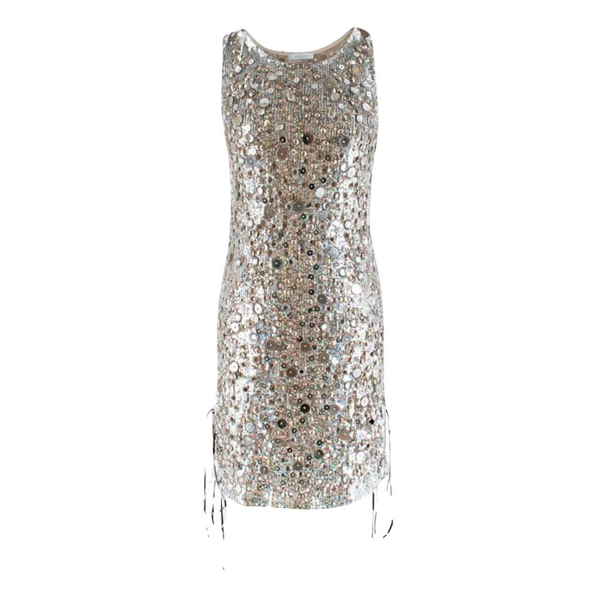 Pre-owned Emilio Pucci Glitter Dress In Silver