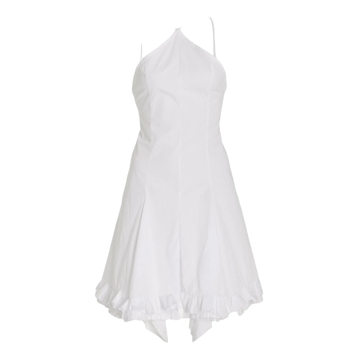 Pre-owned Ludovic De Saint Sernin Mini Dress In White