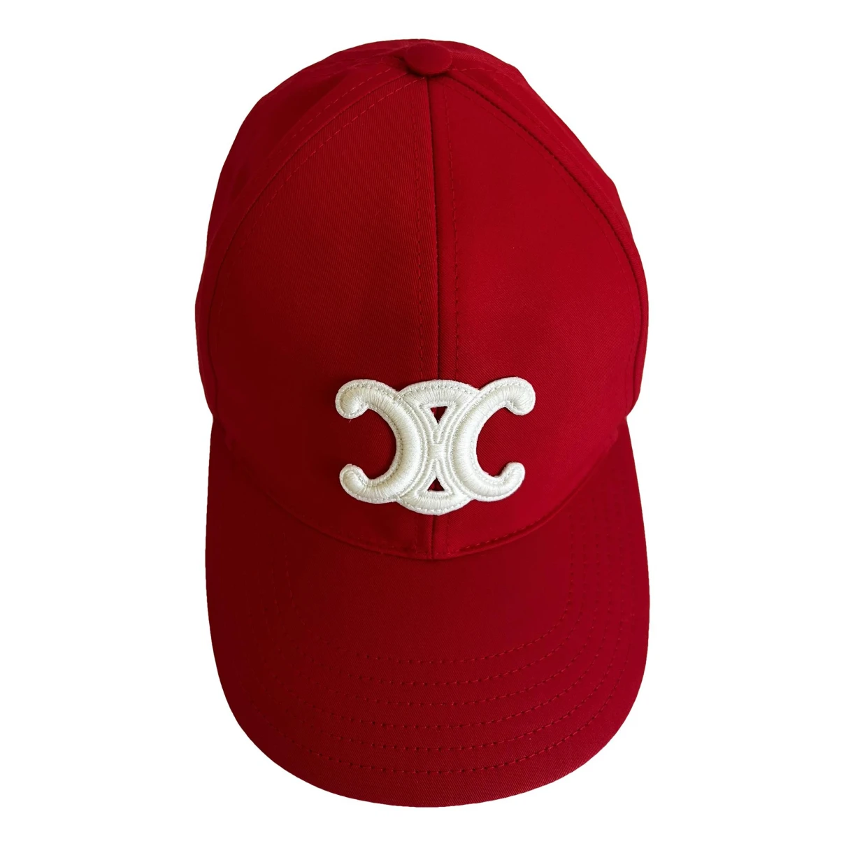 Pre-owned Celine Cap In Red