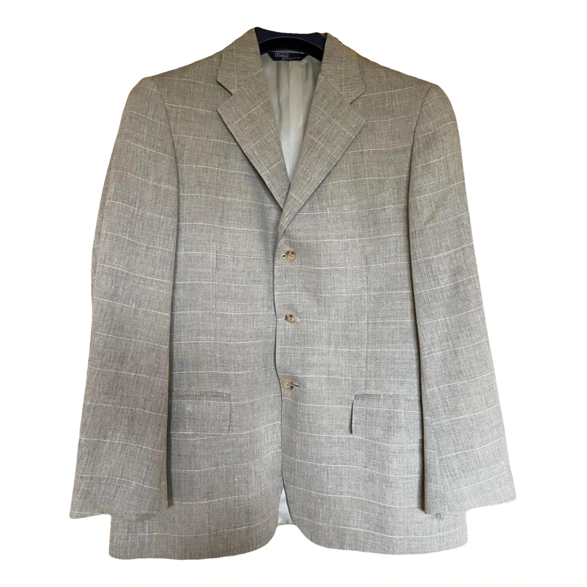 Pre-owned Polo Ralph Lauren Linen Vest In Grey