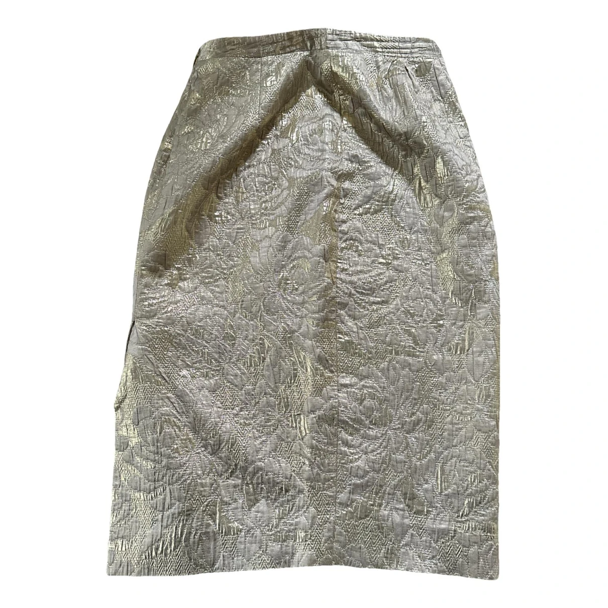 Pre-owned Dsquared2 Silk Mid-length Skirt In Gold