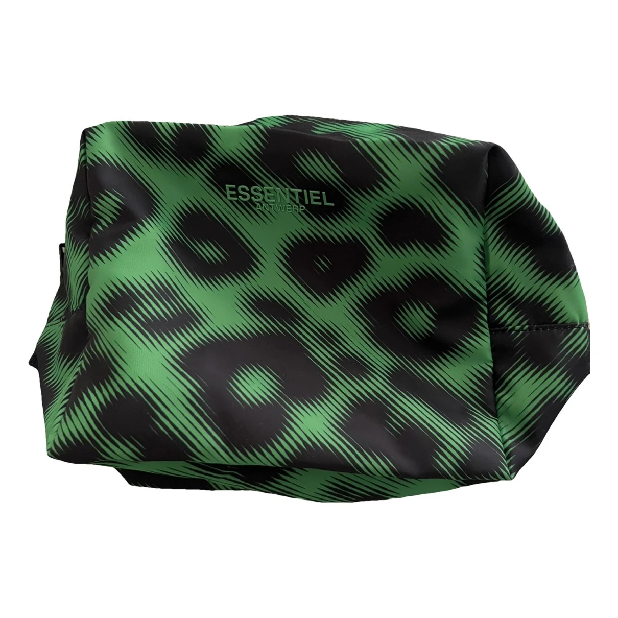 Pre-owned Essentiel Antwerp Cloth Vanity Case In Green