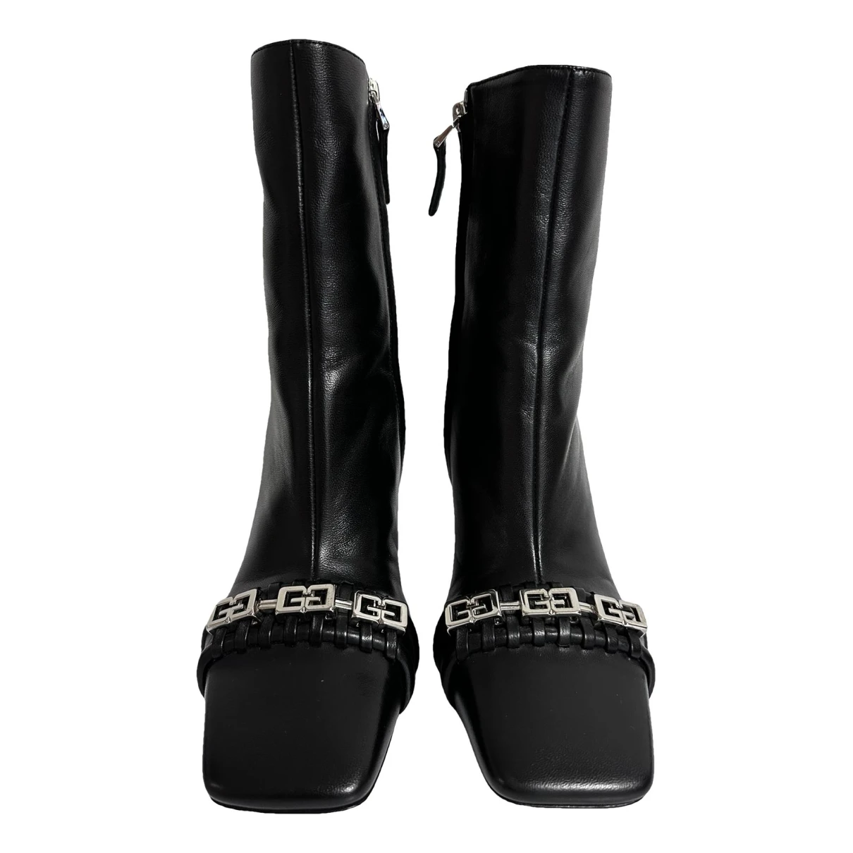 Pre-owned Givenchy Leather Boots In Black