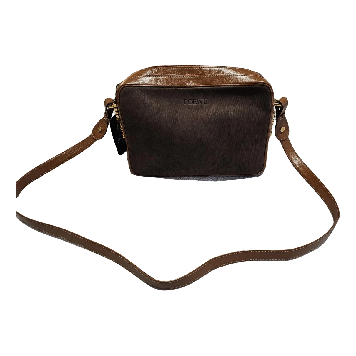 Pre-owned Loewe Leather Crossbody Bag In Brown