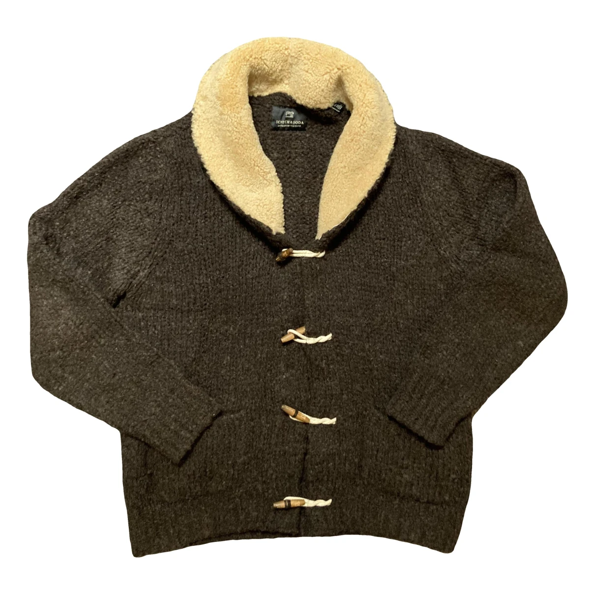 Pre-owned Scotch & Soda Wool Pull In Brown