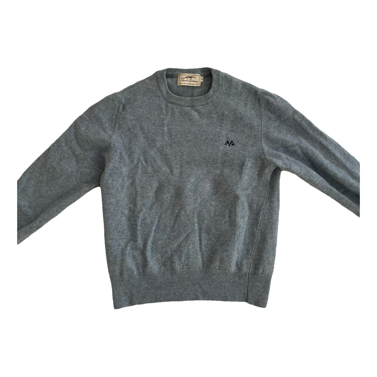 Pre-owned Burberry Wool Sweatshirt In Turquoise