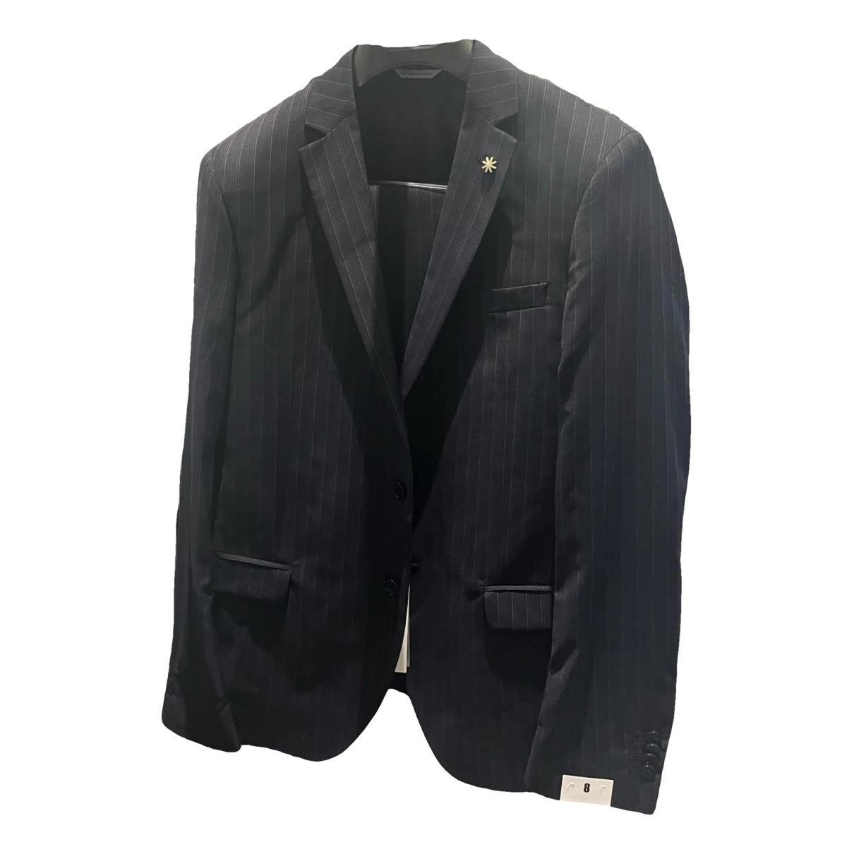 Pre-owned Manuel Ritz Wool Suit In Black