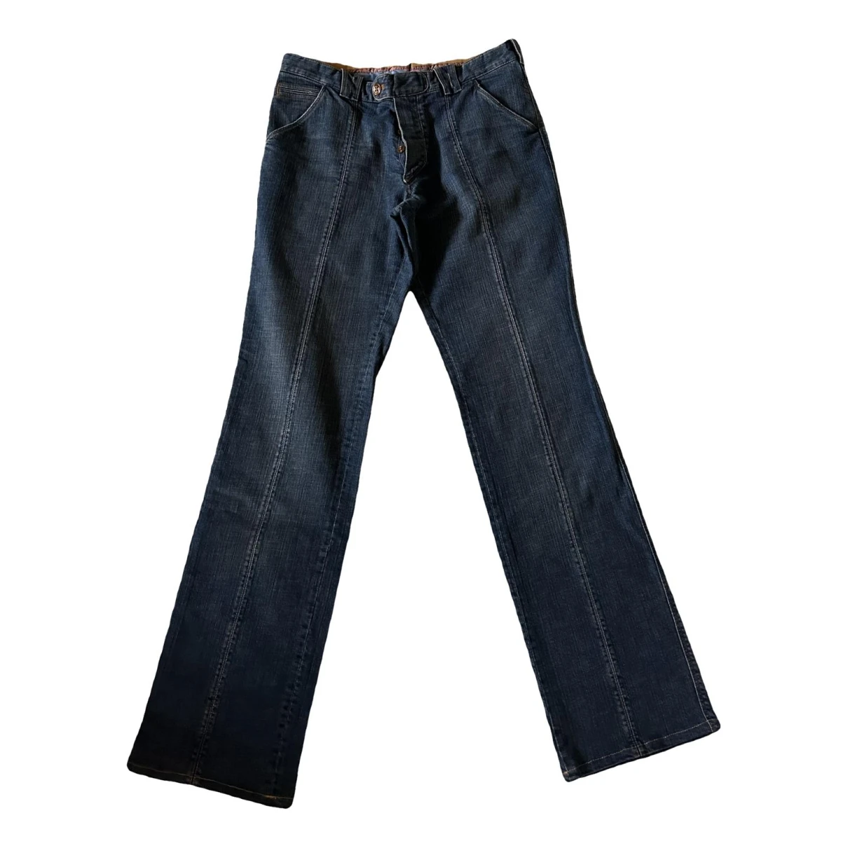Pre-owned Barba Straight Jeans In Anthracite