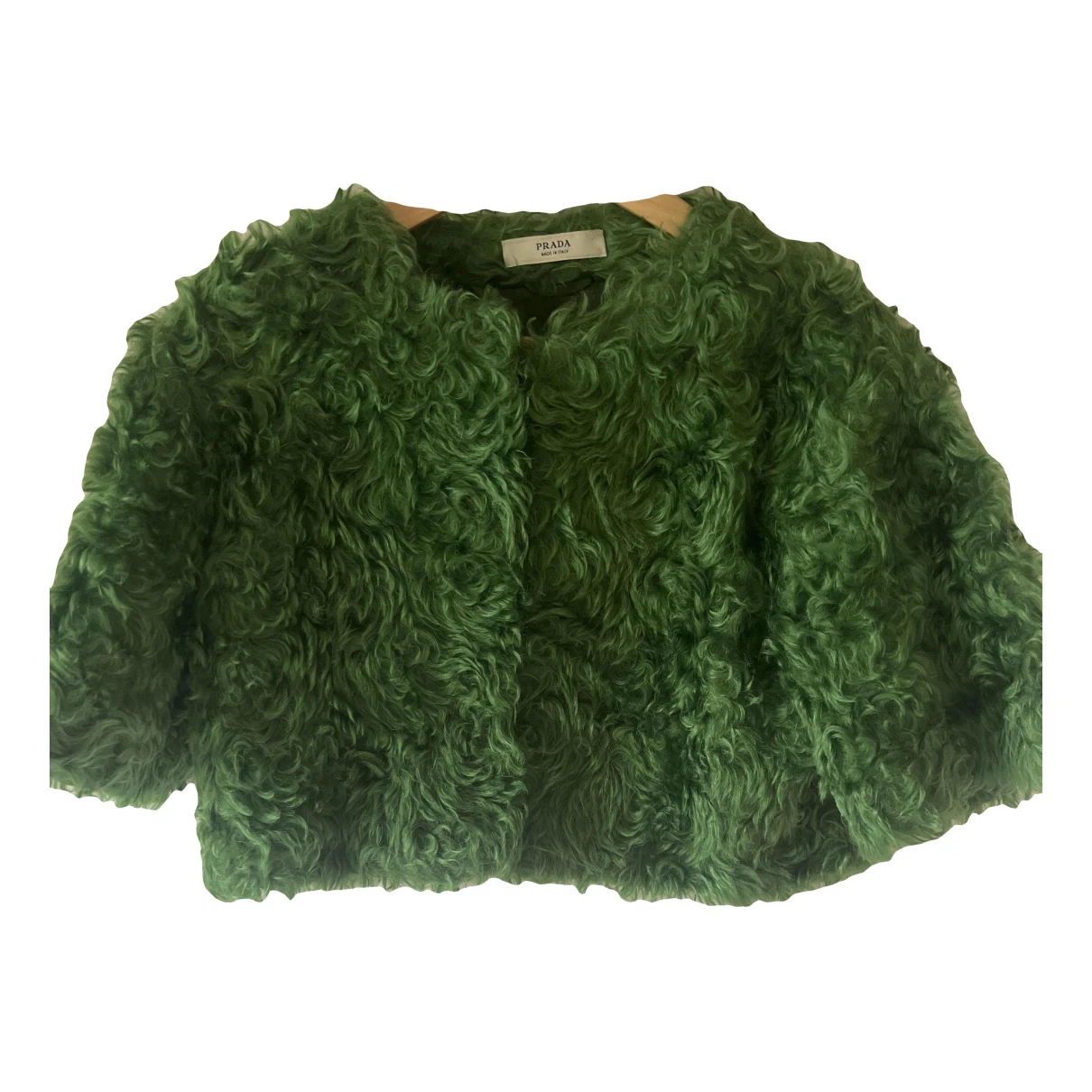 Pre-owned Prada Wool Jacket In Green
