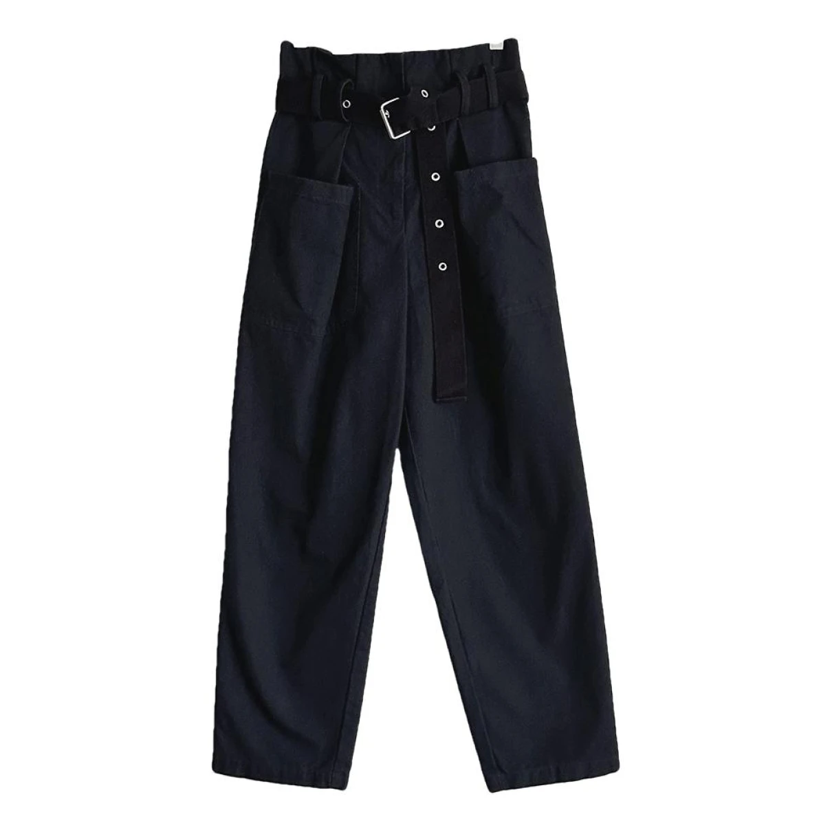 Pre-owned Caron Callahan Trousers In Black