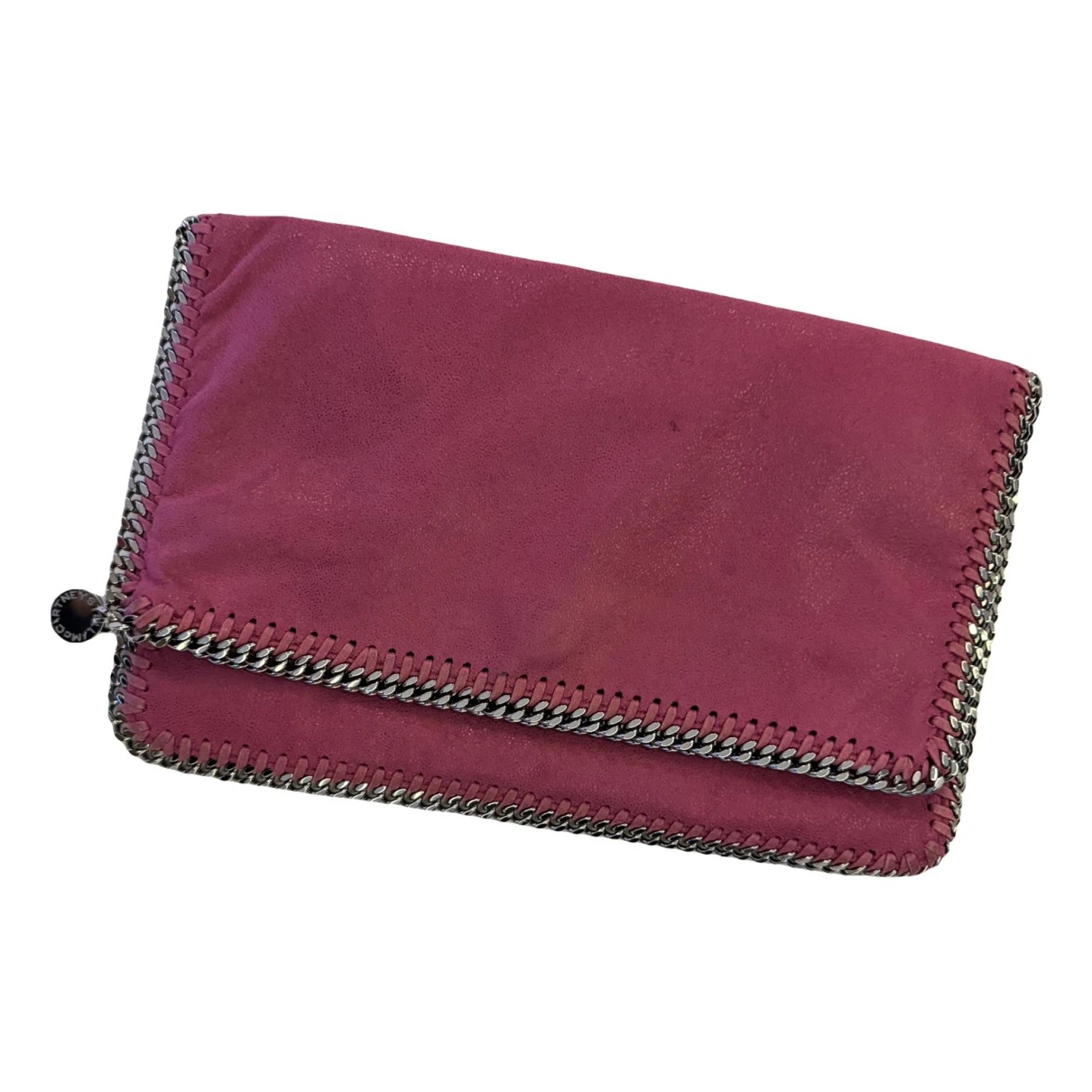 Pre-owned Stella Mccartney Falabella Leather Clutch Bag In Pink