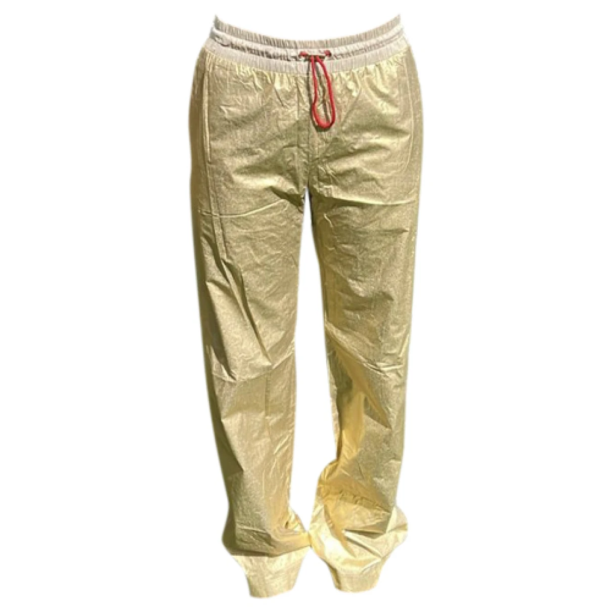 Pre-owned Stella Jean Large Pants In Gold