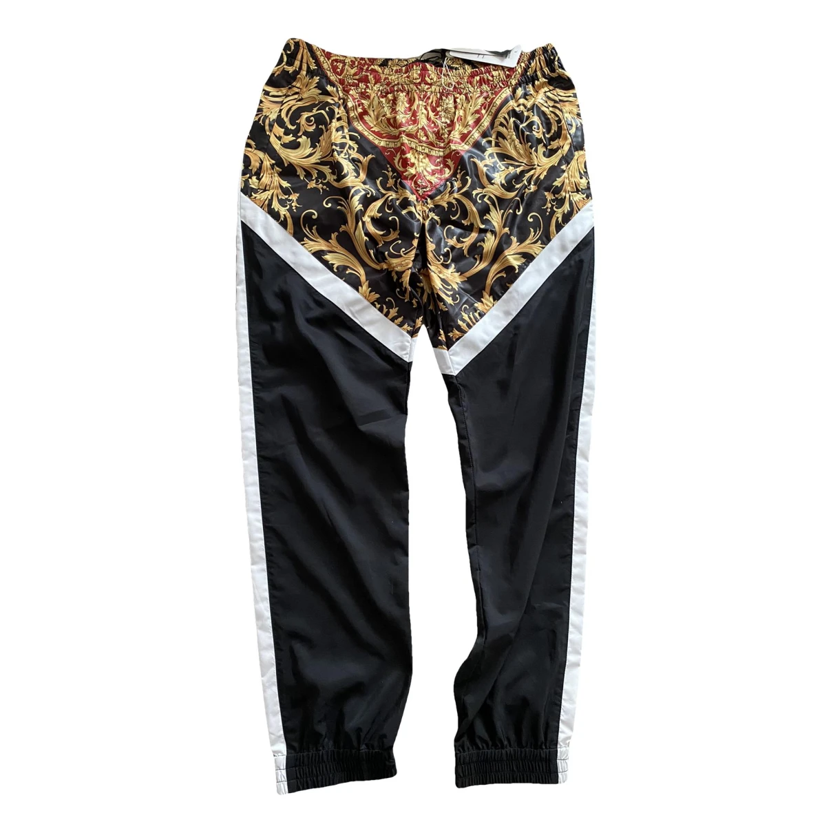 Pre-owned Versace Trousers In Black