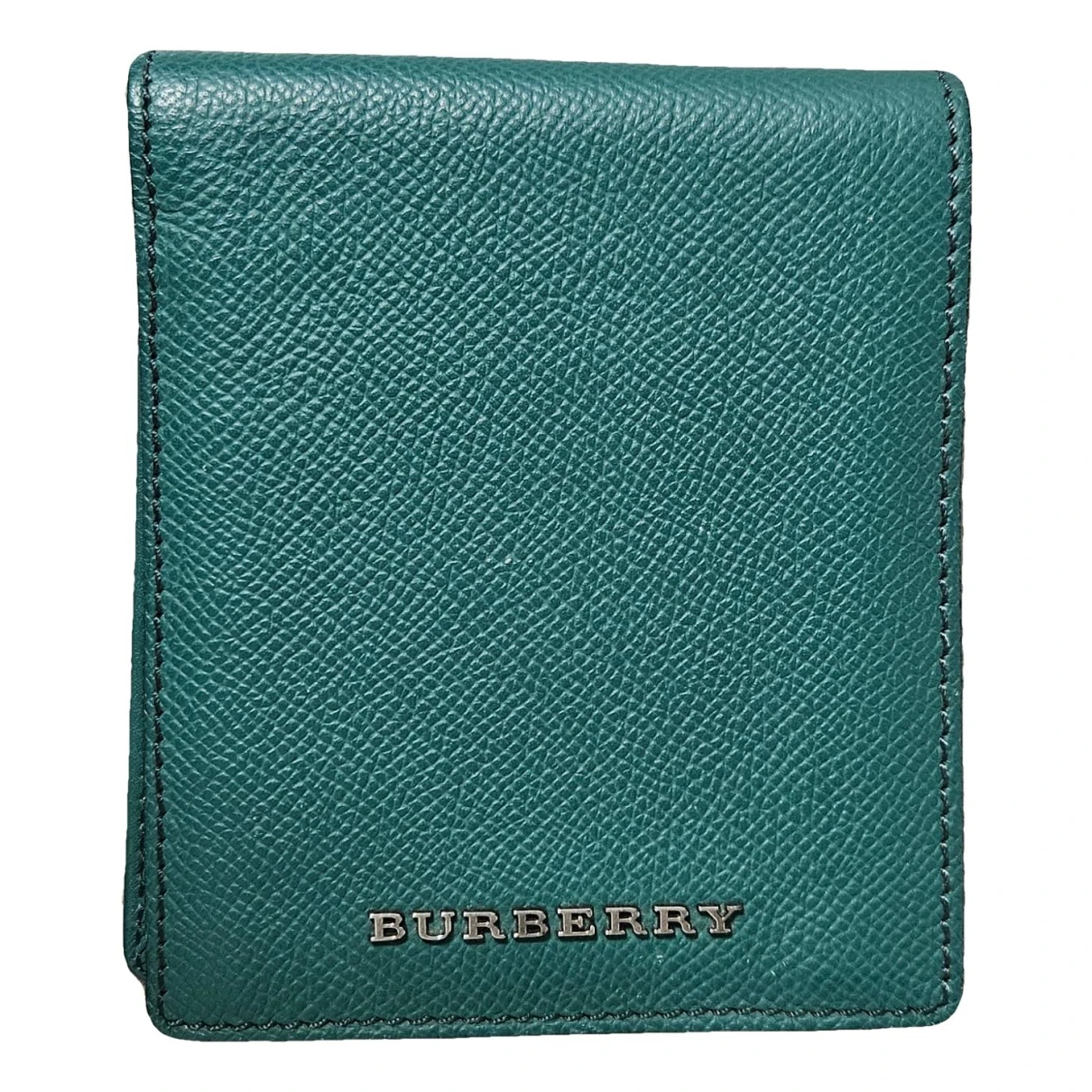 Pre-owned Burberry Leather Small Bag In Green