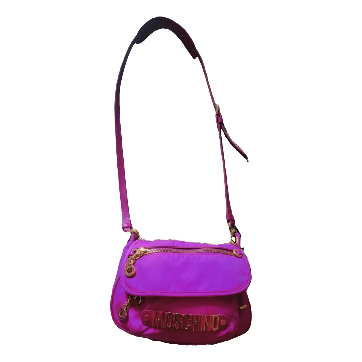 Pre-owned Moschino Crossbody Bag In Pink