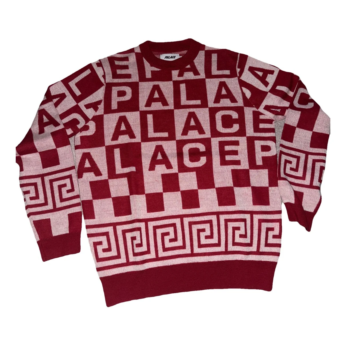 Pre-owned Palace Wool Knitwear & Sweatshirt In Red