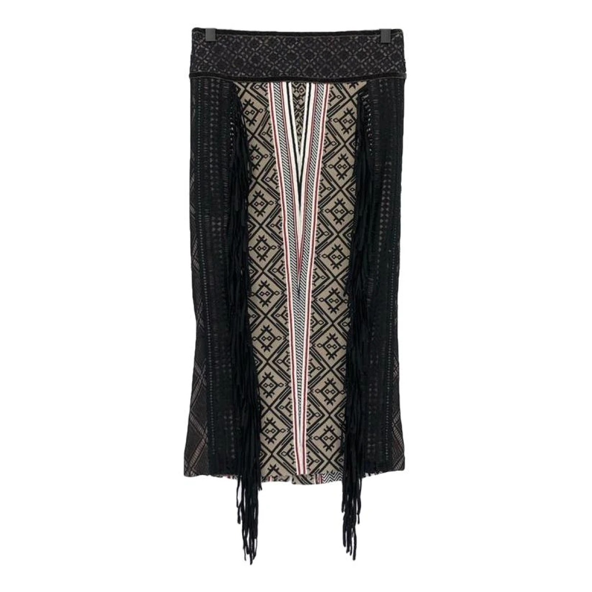 Pre-owned Byron Lars Mid-length Skirt In Black