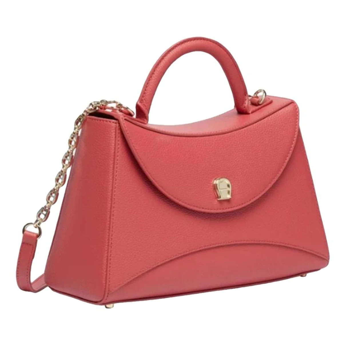 Pre-owned Aigner Leather Handbag In Pink
