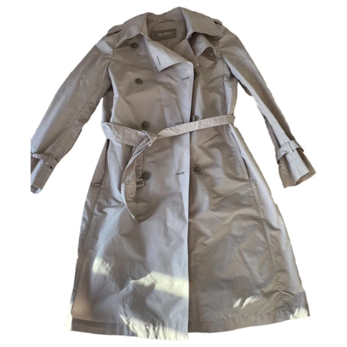 Pre-owned Max Mara Trench Coat In Beige