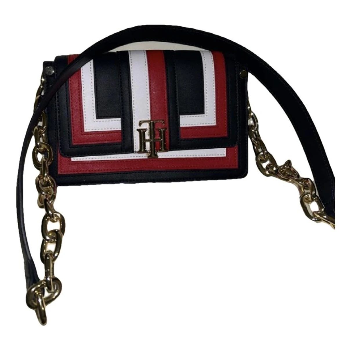 Pre-owned Tommy Hilfiger Leather Handbag In Multicolour
