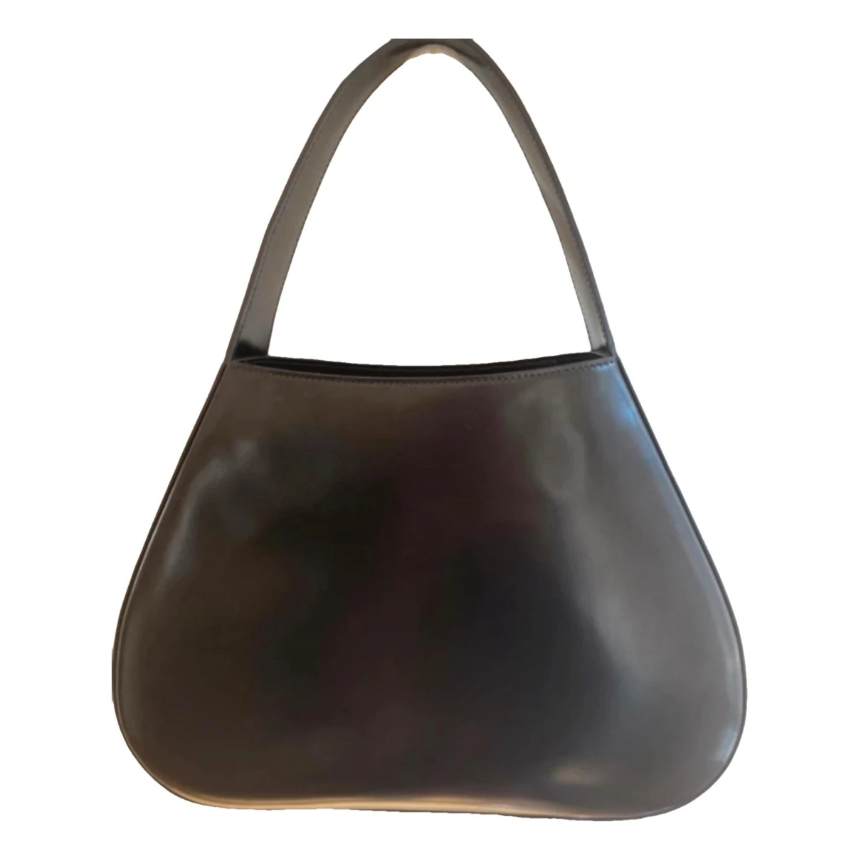 Pre-owned Khaite Patent Leather Handbag In Black