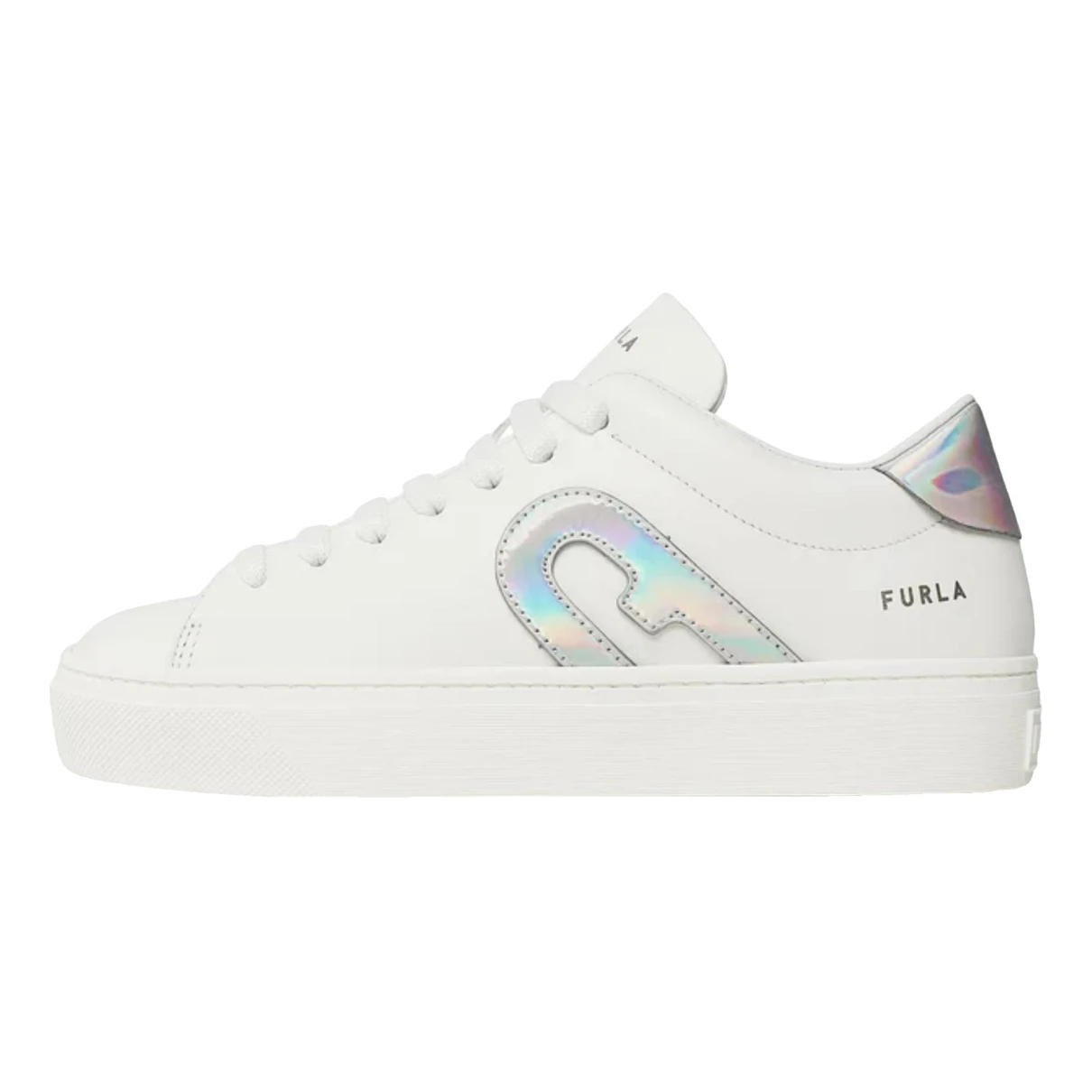 Pre-owned Furla Leather Trainers In White