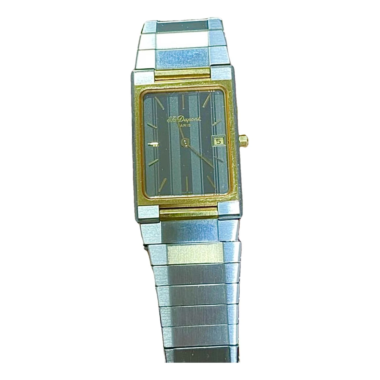 Pre-owned St Dupont Watch In Silver
