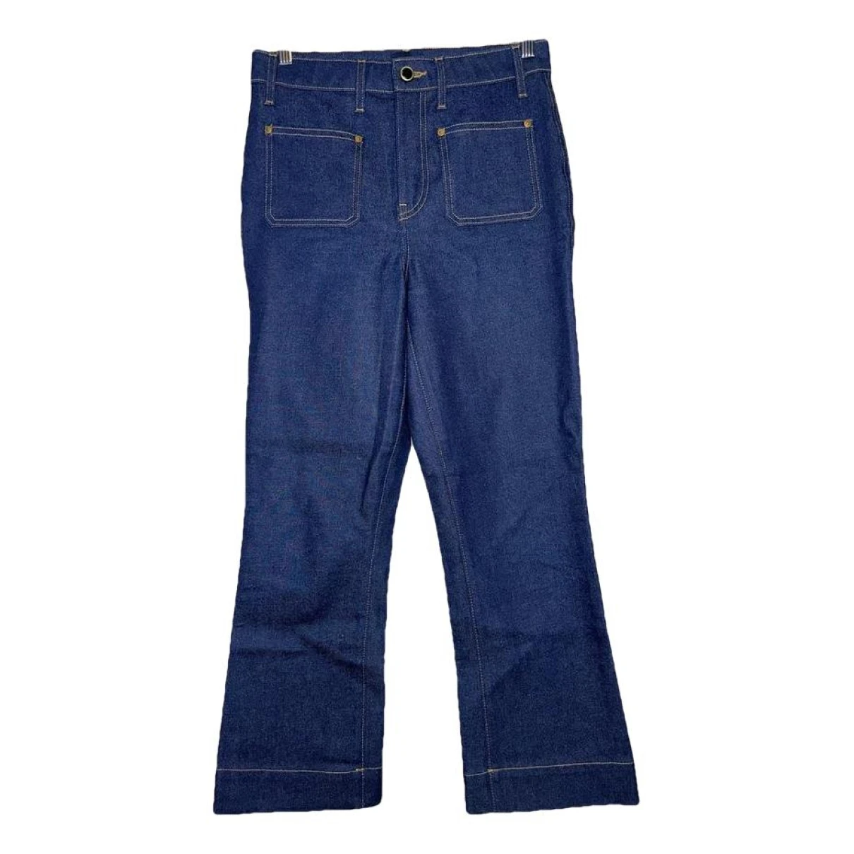 Pre-owned Khaite Jeans In Blue