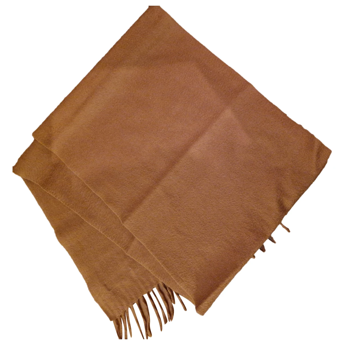 Pre-owned Colombo Cashmere Scarf & Pocket Square In Camel